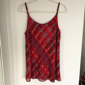 CAbi Sheer Layered Tank Top